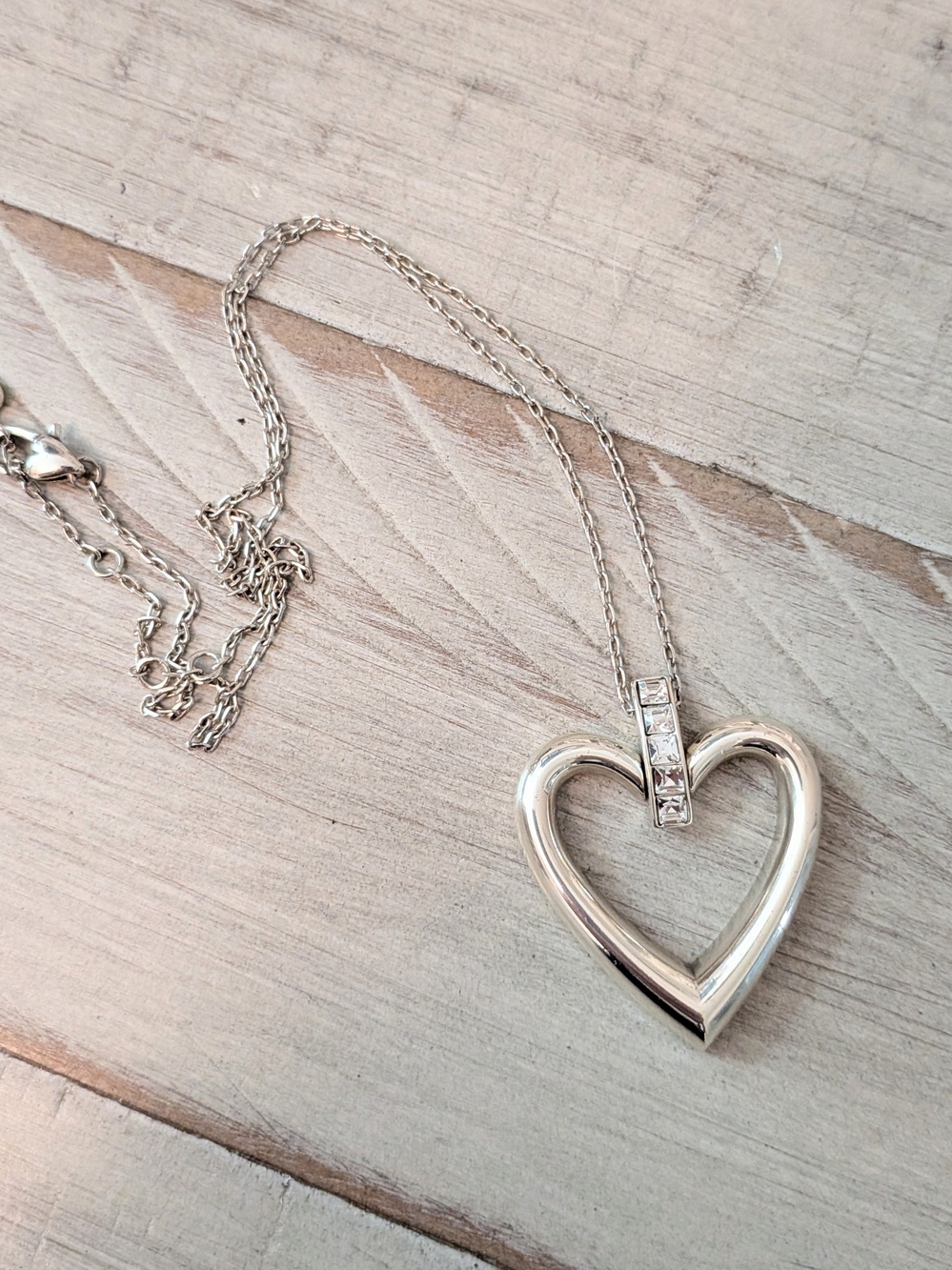 Brighton Spectrum Silver Heart Pendant Necklace